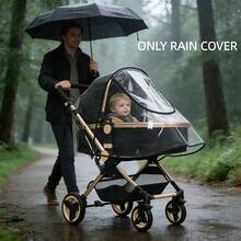 1pc Baby Stroller Rain Cover, Universal Windproof Cover For Infant Stroller