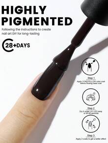 YOKEFELLOW TPO-Free & HEMA-Free 10ml Brown Gel Nail Polish Set, Autumn Winter Grey Nails Semi-Permanent Acrylic Nail Gel Polish Set Soak Off UV/LED For Nail Art Salon At Home - Multicolor - View 7