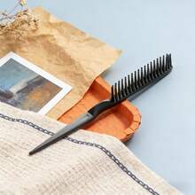 1 pièce Peigne à queue pointue en plastique, peigne de coiffure pour cheveux longs et courts, accessoire de coiffure à dents denses pour femmes, kit de coiffure, kit d'outils de coiffure pour salon de coiffure, beauté à domicile, voyage essentiel, produits capillaires, soins capillaires, brosse à cheveux, accessoires capillaires - Multicolore - Voir 4