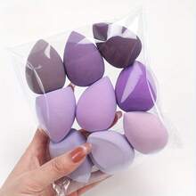 8pcs Multi-Color Makeup Sponge Blenders, Can Be Used To Mix BB Cream, Foundation, Powder For Beautiful Makeup Base, Also Can Be Used With Concealer, Blush, Eyeshadow, Expands In Water, Latex-Free Wet & Dry, Suitable For All Skin Types, Great Gift For Women, Holiday Gift - Multicolor - View 1