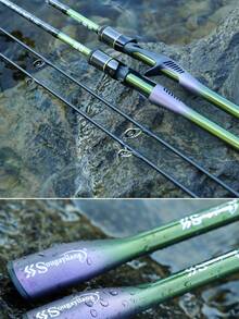 SOUGAYILANG Caña de pescar de fibra de carbono con punta sólida y alta sensibilidad de 1,8 m (7-14 LB) | Spinning/Casting | Guía anti-enredos | Para orilla/aguas pequeñas y medianas (Dirigido a lubinas/percas pequeñas) - Morado - Ver 10