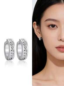 A Pair Of Stylish And Elegant Earrings Made Of Stainless Steel, Suitable For Women To Wear On Daily Occasions, Festivals And Parties. - Ring - View 4