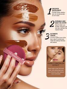 9PCS Makeup Tools Set Including:3PCS Triangle Powder Puffs+6PCS Circular Powder Puffs,Beginner-Friendly | Travel-Ready & Gift-Ready | Perfect For Newbies/Her - Multicolor - View 3