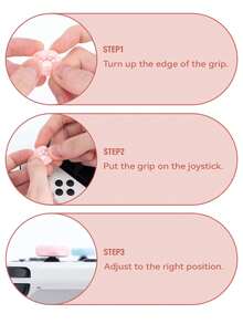 GeekShare 4pcs Cat Paw Shaped Button Caps, Compatible With Nintendo Switch/OLED/Lite - Glitter powder - View 8