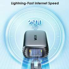 USB-C To Ethernet Port Support 95W PD,High-Speed RJ45 To Type-C Network Port For Phone,IPad,Laptop,Pc–2.5Gbps SpeedCompact & Durable Aluminum Design–Compatible With Windows/IOS/Linux/Chrome OS