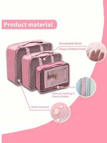 7/1pc Large Capacity Travel Organizer Bags, Multi-Purpose Sorting Storage Bags For Clothes And Personal Care Items, Super Organizing Power, Space Saving, Dust-Proof Storage Bags, Lightweight Travel Packing Cubes, Easy To Pack And Carry