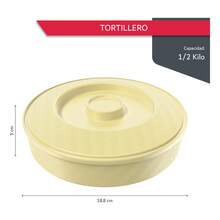 Máquina de tortillas de plástico de moda |   Resistente al microondas |   10 Piezas Beige PlusCalidad premium - Blanco - Ver 6