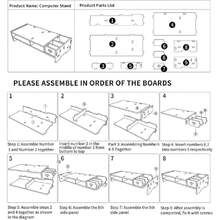 Soporte de Monitor de Computadora, 2 Niveles Multifuncional, Blanco, Plástico Nuevo, Pata, Rectangular, Stand,37369094 - Multicolor - Ver 6