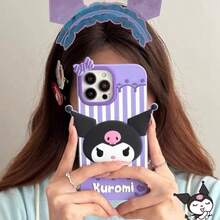 Sanrio 时尚可爱卡通猫咪三丽鸥手机壳，兼容 16 Pro Max，柔软硅胶保护套，也兼容 15新款、14、13系列、17 Melody、11 Kuromi。 - 彩色 - 查看 7