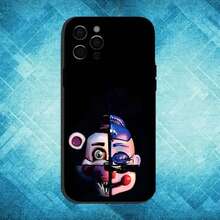 Funda de teléfono F-Fnaf compatible con 17,16,15,14,13,12,11 Plus, Pro Max, cubierta suave negra, funda compatible con  17 pro max, funda  17 pro, funda  17, funda  16 pro max - z1 - Ver 5