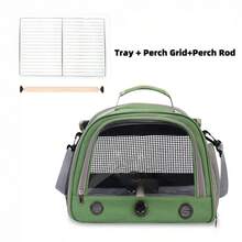 moorpet Ba lô du lịch cho vẹt có giá đậu, lưới kim loại, lồng vận chuyển thú cưng di động, phù hợp với phụ kiện lồng chim, lồng du lịch trong suốt, thích hợp cho vẹt mào, vẹt đuôi dài, vẹt Eclectus. - Nhiều màu - Xem 15