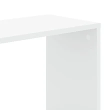 Larryhot Librería 5 niveles madera ingeniería blanca 45x23,5x162,5 cm, Fácil de montar, elegante y hermoso, y conveniente para almacenar artículos, es una opción ideal para el almacenamiento y la decoración del hogar. - Blanco - Ver 5