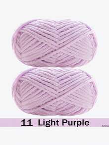 1/2包天鹅绒柔软纱线，50克/包，60米/包，手工DIY编织中等粗细纱线，冰棒纱线，粗涤纶柔软编织纱线，适合DIY工艺品 - 彩色 - 查看 64