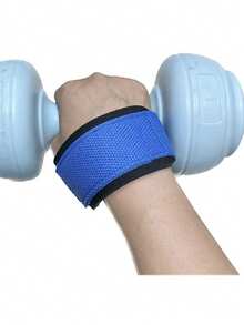 A Pull-Up Assistance Belt, A Double-Bar Horizontal Bar Fitness Equipment Training Aid, A Barbell Anti-Slip Hard Pull Belt - Blue - View 2