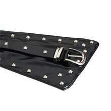 1pc Punk Rivet Waist Belt, Elastic Waist Cincher For Casual Daily Wear - Black - View 5