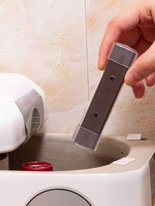 1pc Toilet Magnet Cleaner, PC Plastic Tube Square Packaging, Stain Removal Cleaning Bar, Household & Dorm Sink Tool