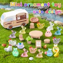 Mini Rabbit Figurines, Glowing Resin Animals, Small Rabbits & Chicks Decor, Can Be Hidden In Easter Eggs As Decorations, Mini Resin Rabbit Figurines, Easter Bunny & Carrot Decor, Miniature Sculptures, Small Farm Rabbit & Chick Fairy Garden Decorations, Suitable For Dollhouse Easter Egg Fillers, Easter Holiday DIY Miniature Fairy Garden Craft Decorations - Multicolor - View 1