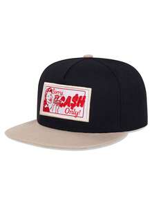 1pc Men's Fashionable CASH Money Hat Hip Hop Cap, Fashionable Outdoor Adjustable Sun Protection Unisex Lovers Baseball Cap Snapback Hat For Spring And Autumn Travel, Beach Party Truck Hat - CASH - 查看 11