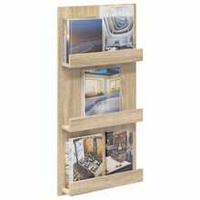 vidaXL Étagère a riviste con étagère Chêne Sonoma 51 x 11 x 102 cm - Castano - Visualizzare 4