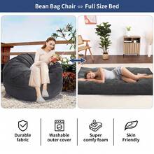 Huisuilinss Sofa Bed Mattress - Queen Dark Gray - View 3