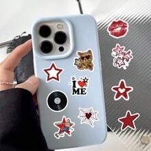 500 pièces d'autocollants de fille de musique urbaine Y2K, convenant pour décorer les guitares, les kits de batterie, les skateboards, les ordinateurs portables, les bouteilles d'eau, les valises, les téléphones portables, etc. - Autocollants décoratifs de bande dessinée imperméables et DIY. - Multicolore - Voir 9