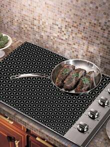 [Silicone Stovetop Cover] Heat-Resistant Silicone Stovetop Cover Mat & Protective Mat | Glass Stovetop Protective Mat, Suitable For Gas And Electric Stovetops, Dish Drying Mat, Scratch-Resistant Kitchen Countertop Protective Mat
