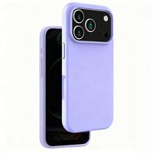 ForiPhone17/16/15/14/13/12/11 Models - Liquid Silicone Case - Ultra-Thin & Soft & Screen/Camera Protection & Shockproof & Smooth Touch & Scratch-Resistant & Microfiber Lining - 淺紫色 - 查看 1