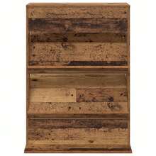 vidaXL Étagère à magazines con étagère Bois ancien 70 x 41 x 96 cm - Castano - Visualizzare 6