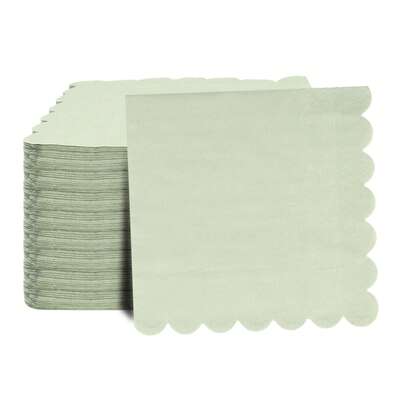 20 pièces/40 pièces/60 pièces/Set Serviettes carrées à bords souples vert d'eau, 2 épaisseurs, 32 cm*32 cm déployées, convient pour : mariage, goûter, décoration d'anniversaire, décoration de fête, fournitures de fête, décoration de vacances, fournitures de vacances