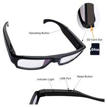 Portable Smart Camera Glasses, 1080P HD Video Recording, Suitable For Outdoor Sports Such As Cycling, Motorcycling, Fishing, And Convertible Sports Cars; Ideal For Lectures, Classrooms, Offices, Business Meetings, And Personal Security. - 1 cái - Xem 6