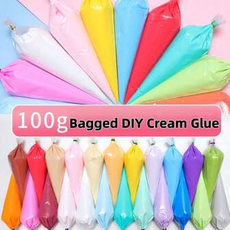 1 Stück Creme Gel Handwerksset, DIY Handyhülle, Stiftebox, Kristall Epoxidharz Accessoires