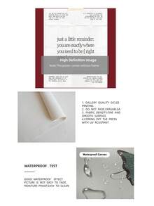 Tranh in không khung với câu nói nhắc nhở thân thiện: "Nơi bạn đang ở hiện tại chính là nơi bạn cần đến", nền đỏ, phong cách chữ viết tay tối giản, tranh treo tường truyền cảm hứng cho phòng ngủ, phòng khách, ký túc xá, văn phòng, trang trí phòng ngủ, tranh áp phích độc đáo, trang trí cổ điển. - Nhiều màu - Xem 9