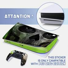 1 Set PlayStation 5 CD Version PVC Protective Decals, Anti-Scratch Skin Stickers, Including Console Sticker And 2 Controller Stickers, Vinyl Decorative Stickers, Customized 3A Game Character And Anime Character Themed Stickers, Suitable For PlayStation 5 Console Accessories