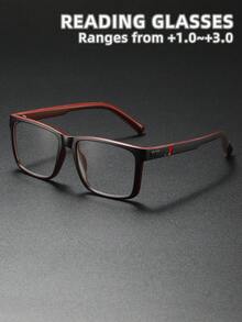 Rivsar 新款长方形休闲阅读眼镜，高清视力保护，长时间佩戴不眩晕，适合阅读/缝纫/商务/办公/优雅场合/日常使用，轻巧弹簧铰链镜框，运动防滑，电脑阅读舒适，缓解眼疲劳，方便携带设计，适合各种脸型，节日礼物，送给父母的礼物，返校季礼物，教师节礼物，斋月礼物，眼镜 - 透明色 - 查看 12