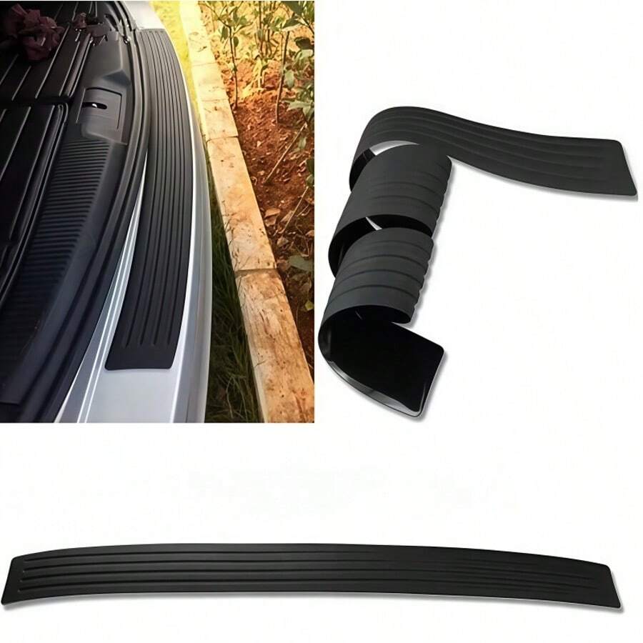 1条汽车后备箱保护条，门槛防滑条，汽车后备箱防刮防撞防磨损条后护板改装件 - 1pcs防撞條 - 查看 1