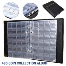 1pc 20/25/27/30mm Coin Collection Book 480Pockets Coin Collection Holder Commemorative Coin Album For Coin Organizer Storage - Black - View 7