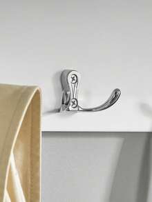 SoBuy FHK24-W, Wall Coat Rack Wall Shelf Wall Storage Cabinet Hallway Coat Rack With 2 Flip Doors 5 Hooks - White - View 4