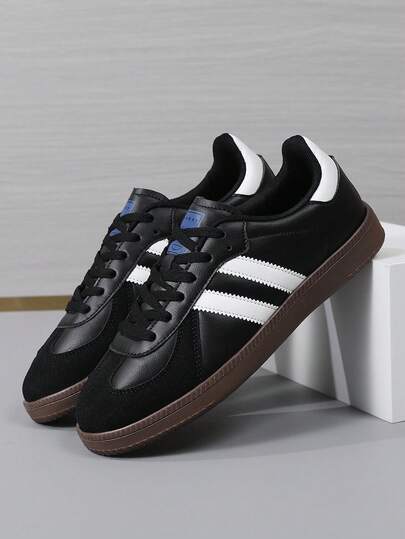 Unisex Casual Lace-Up Flat Sneakers, Multifunctional Sports Shoes For Students, Indoor Fitness Training