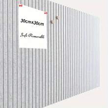 23.6 x 35.5 英寸（6 片 12 英寸）3D 立体吸音天鹅绒墙板 - 可移除自粘墙砖，适用于隔音、备忘录板、照片展示、公告板、留言板、生活与工作规划墙、装饰板，是家庭办公室墙面装饰的理想之选，适合家庭、办公室和学校 DIY 爱好者，也是乔迁装饰、教室和办公室墙贴、教师返校用品、圣诞节、平安夜新年装修配件、精美新年礼物、软木板、钉板、愿景板等用途。 - 均碼 - 查看 1