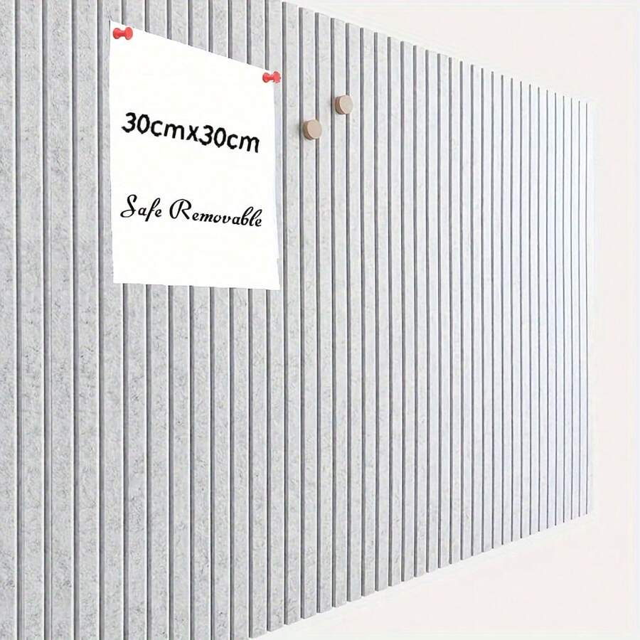 23.6 x 35.5 英寸（6 片 12 英寸）3D 立体吸音天鹅绒墙板 - 可移除自粘墙砖，适用于隔音、备忘录板、照片展示、公告板、留言板、生活与工作规划墙、装饰板，是家庭办公室墙面装饰的理想之选，适合家庭、办公室和学校 DIY 爱好者，也是乔迁装饰、教室和办公室墙贴、教师返校用品、圣诞节、平安夜新年装修配件、精美新年礼物、软木板、钉板、愿景板等用途。 - 均碼 - 查看 1