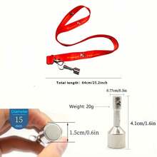 1pc ITECHJOY Magnetic Ball Retriever With Strong Magnet - Quick Pick Up Base Suitable For Bowling, Bocce, Golf Balls - Anti-Lost Lanyard, Ideal For Bowling Alleys, Sports Fields, Practice Sessions - Compatible With Standard Bowling And Bocce Balls, Outdoor Game Accessory, Minimalist Lanyard Design, Durable Keychain Attachment, Quick Retrieval Tool, Essential For Bowling Enthusiasts - Multicolor - View 13