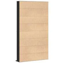 Meuble CD vidaXL avec étagère, aspect chêne noir, 101 x 23 x 177,5 cm - Noir - Voir 5