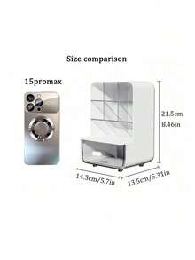 多功能办公桌收纳盒 - 笔筒和储物盒，办公室、宿舍必备，轻巧，无需电源