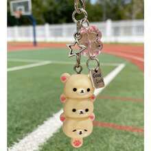 1 Piece Of Bear-Shaped Phone Charm/Keychain/Pendant, A Perfect Gift For Friends. - Nâu nhạt - Xem 1