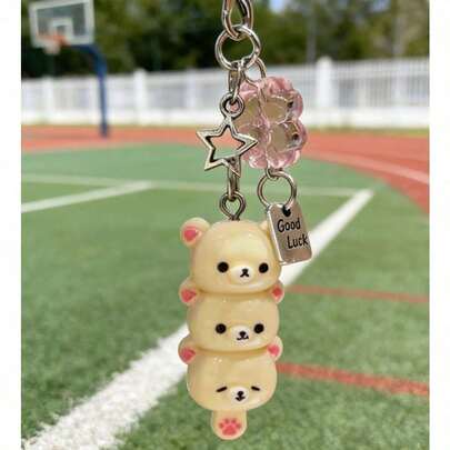 1 Piece Of Bear-Shaped Phone Charm/Keychain/Pendant, A Perfect Gift For Friends.