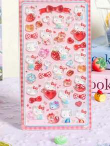 1pc Cartoon 3D Crystal Sticker, Cute Japanese Cartoon Style, Phone Case Sticker, Handmade Sticker, Decorative Sticker, Desktop Decor Sticker (Some Styles May Have Color Differences, Random Delivery) - Multicolor - View 9