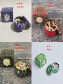 1/4/8/12pcs Scented Candle Set, Aromatherapy Candles, Colorful Gift Box Packaging, Soy Wax, Assorted Fragrances, Long-Lasting Burn Time Up To 120 Hours, Suitable For Weddings, Birthdays, Holidays, Wedding Favors, Home Aromatherapy, Christmas Gifts, Valentine's Day Gifts, Hotel Decor, Vintage Pattern Design - Multicolor - View 12