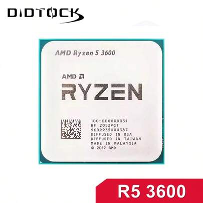  AMD Ryzen 5 R5 3600 3.6GHz 6-Core 12-Thread CPU Processor 7NM 65W LGA AM4 No Fan