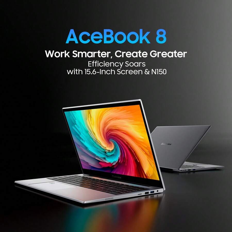 Blackview AceBook 8 Portátil 16" FHD+ |  N150 | 16GB RAM | 512GB SSD | Chasis metálico con diseño elegante | Windows 11 preinstalado | Lector de huellas compatible  | Ideal para trabajo, estudio y uso prolongado - Ver 1