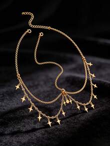 Ramadan. Băng đô cài tóc kiểu Bohemian thời trang với dây chuyền hợp kim bạc và mặt dây chuyền pha lê. Phụ kiện tinh tế. Thích hợp cho các bé gái đeo trong các bữa tiệc, lễ hội, các dịp hàng ngày, đi học, v.v. - Nhiều màu - Xem 5